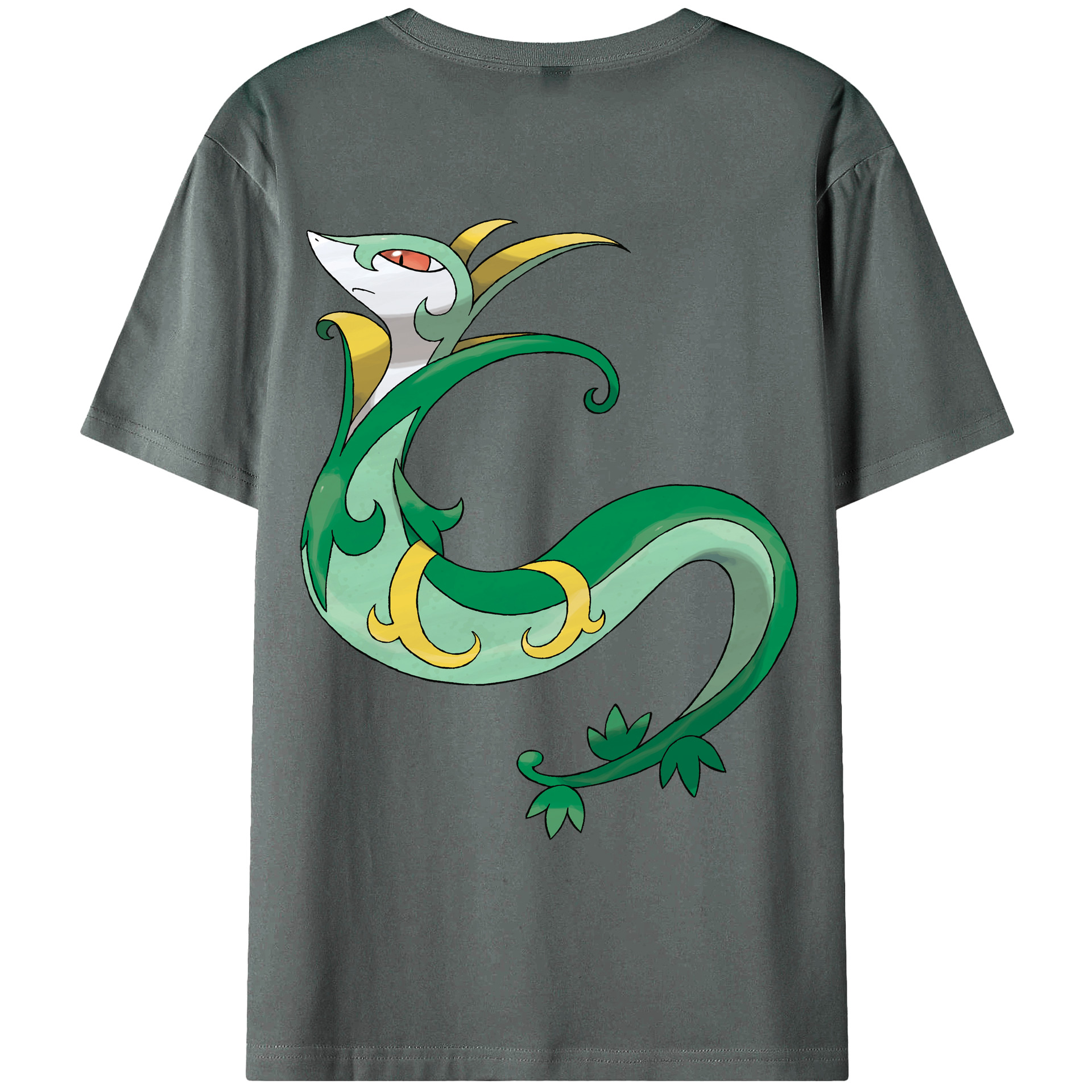 （画像用） ポケットモンスター Pokémon 綿100％ メンズ半袖Tシャツ（バックプリント） 通気性